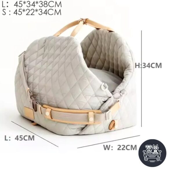 sac auto luxe chien